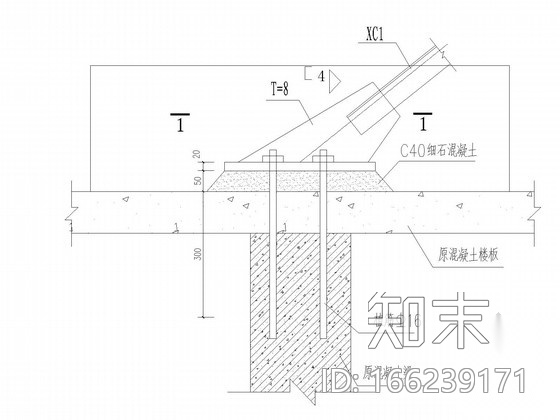 屋顶广告牌结构施工图cad施工图下载【ID:166239171】