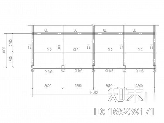 屋顶广告牌结构施工图cad施工图下载【ID:166239171】