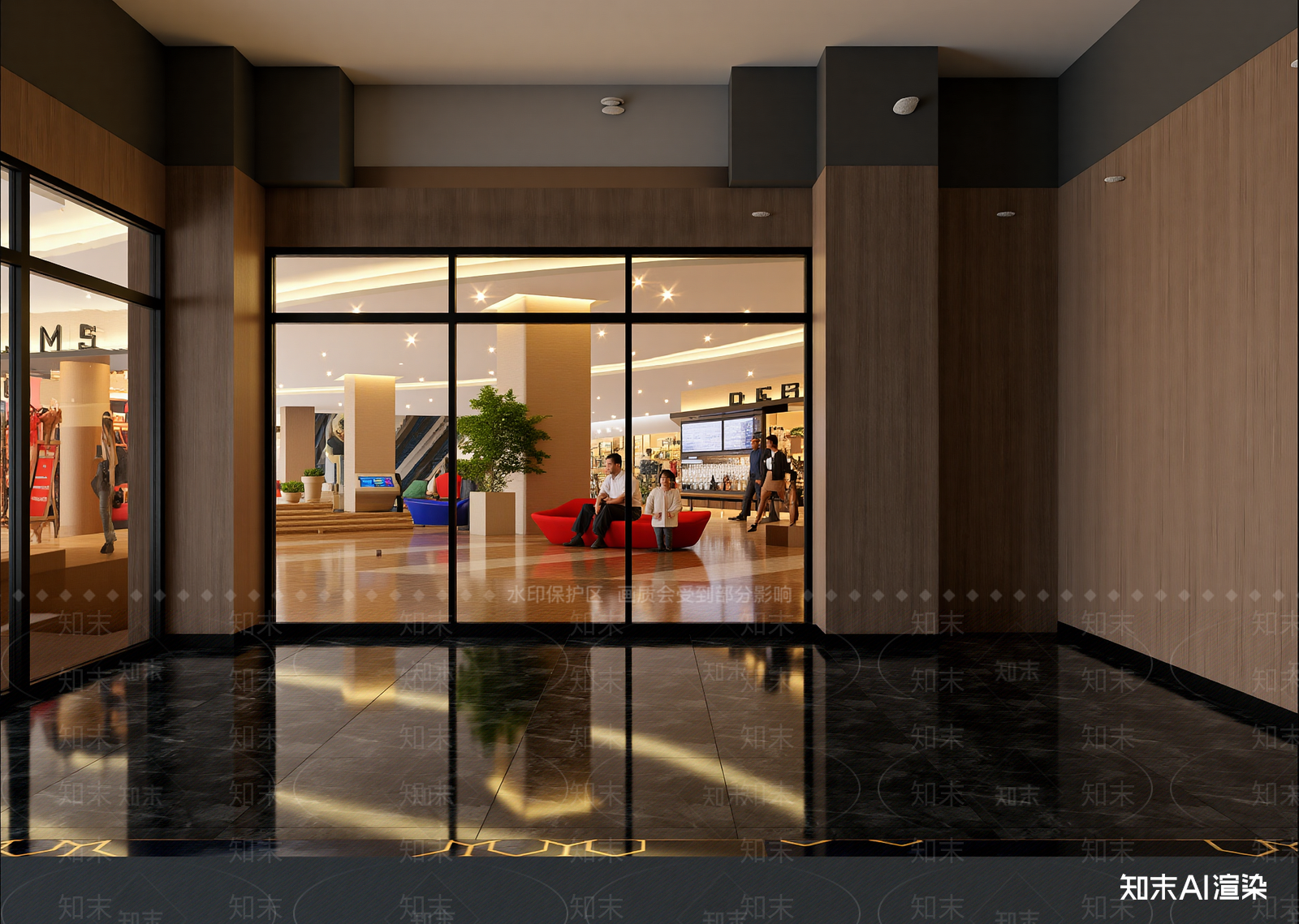 工业风商场3D模型下载【ID:1214412595】