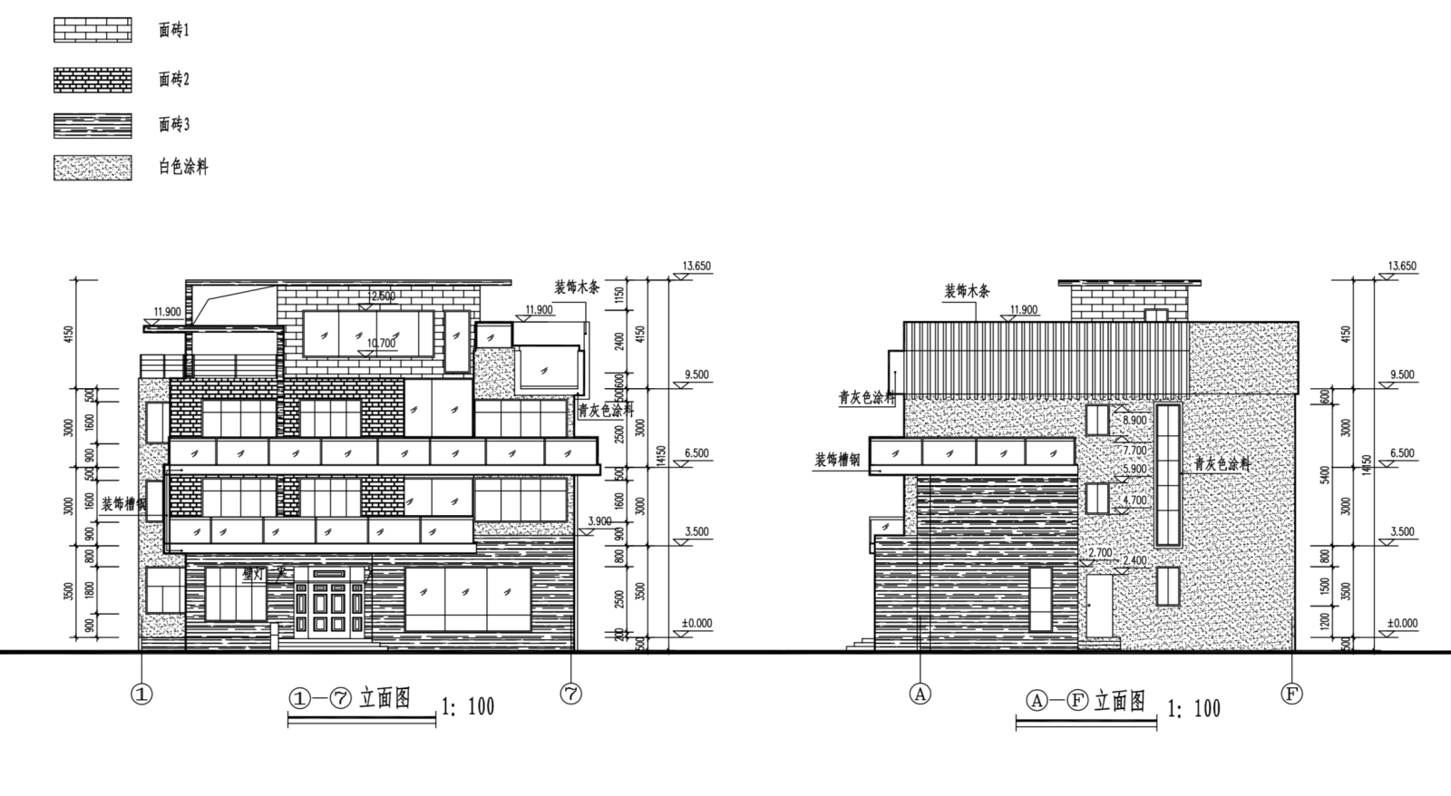 新农村中式三层独栋别墅自建房建筑施工图下载【ID:149888139】