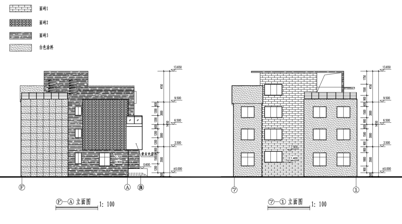 新农村中式三层独栋别墅自建房建筑施工图下载【ID:149888139】