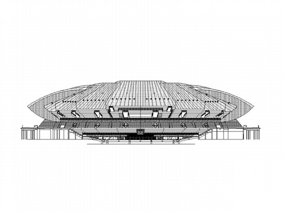 [南京]某奥体中心网球馆建筑施工图施工图下载【ID:151675148】