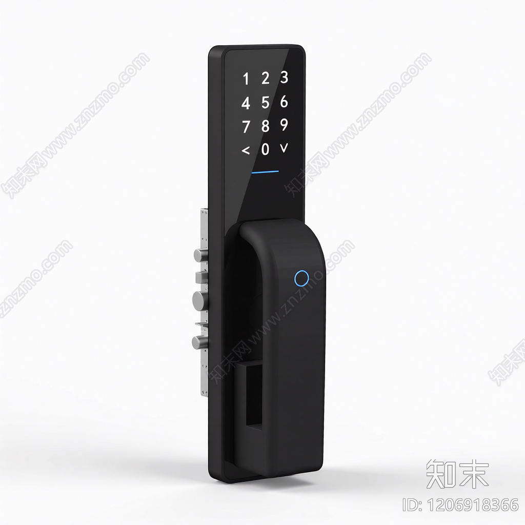智能门锁组件3D模型下载【ID:1206918366】