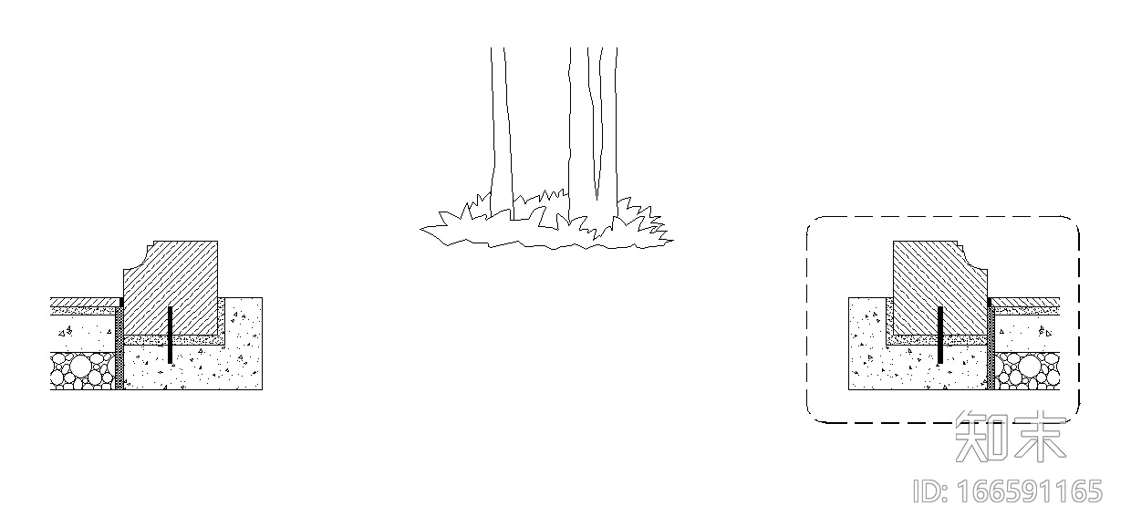 某市民公园完整树池详图cad施工图下载【ID:166591165】