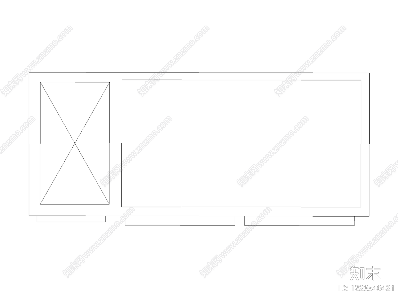 柜子cad施工图下载【ID:1226540421】