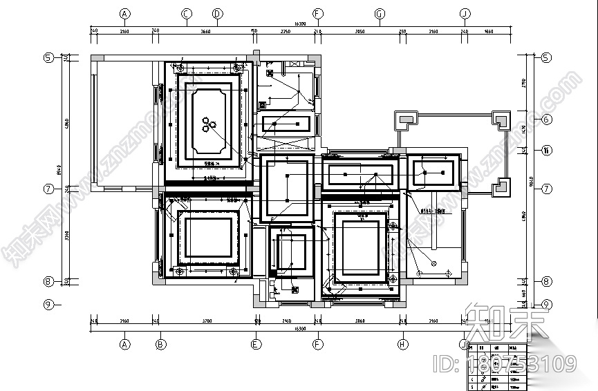 [上海]风景水岸样板房设计施工图（附效果图+模型）cad施工图下载【ID:180753109】