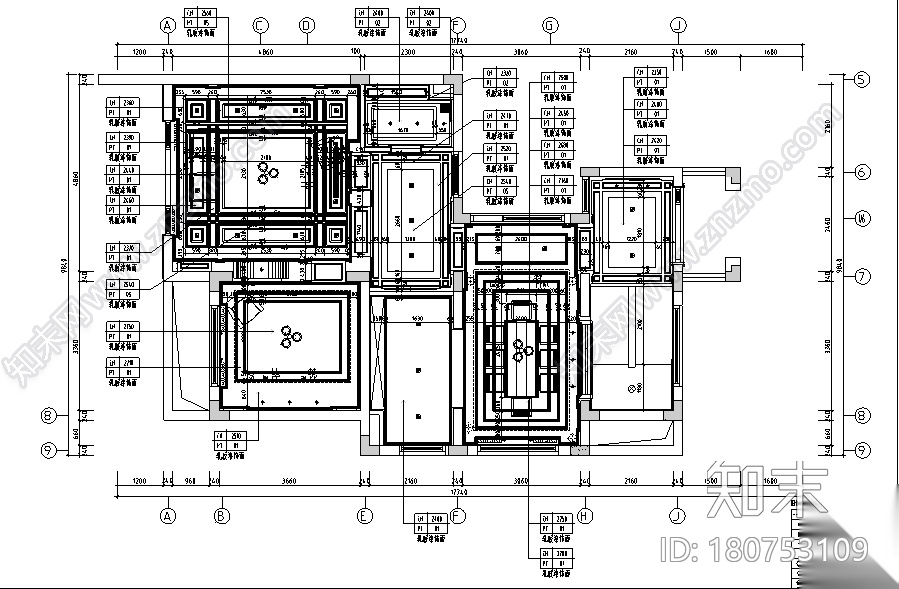 [上海]风景水岸样板房设计施工图（附效果图+模型）cad施工图下载【ID:180753109】