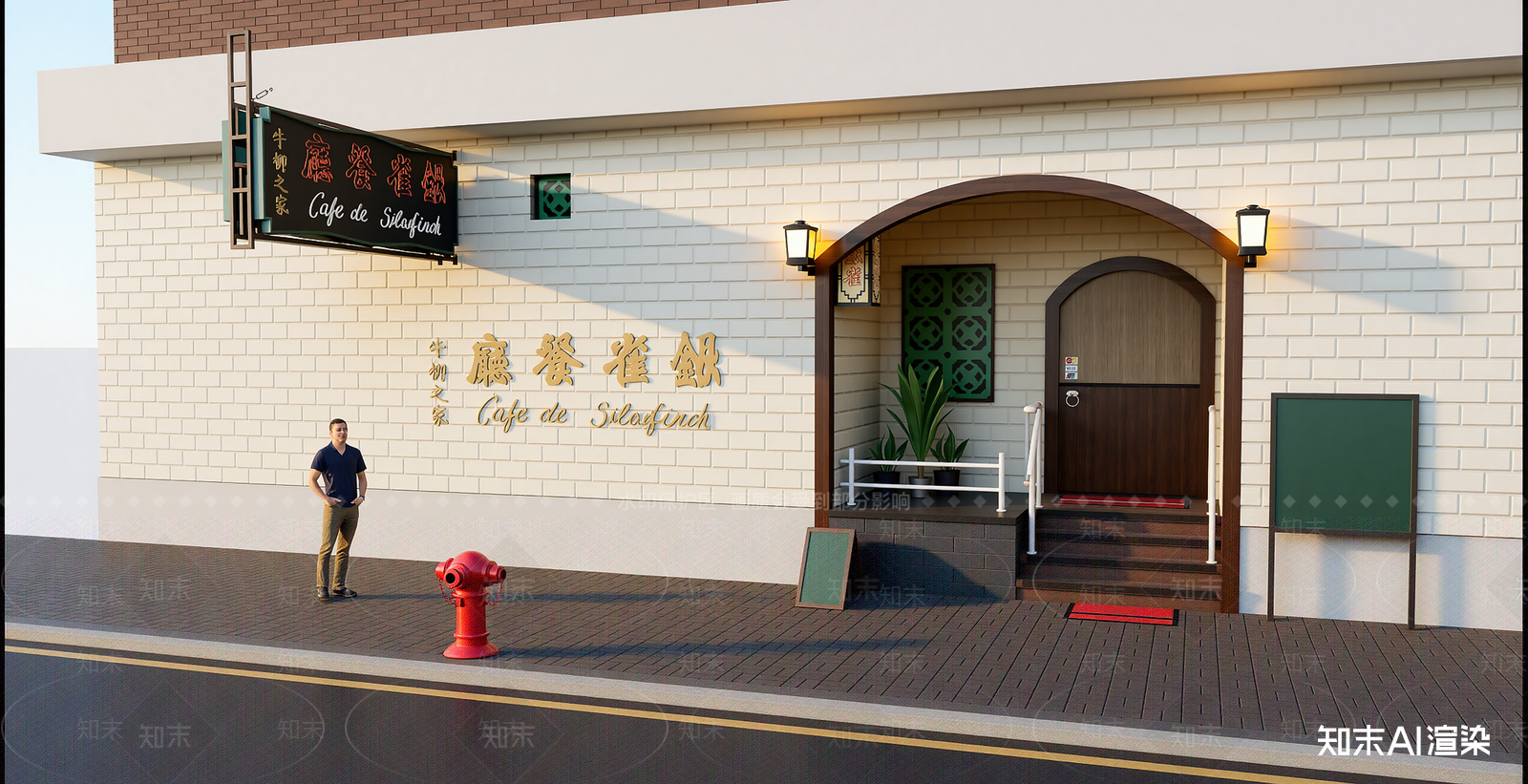 法式西餐厅SU模型下载【ID:1215930337】