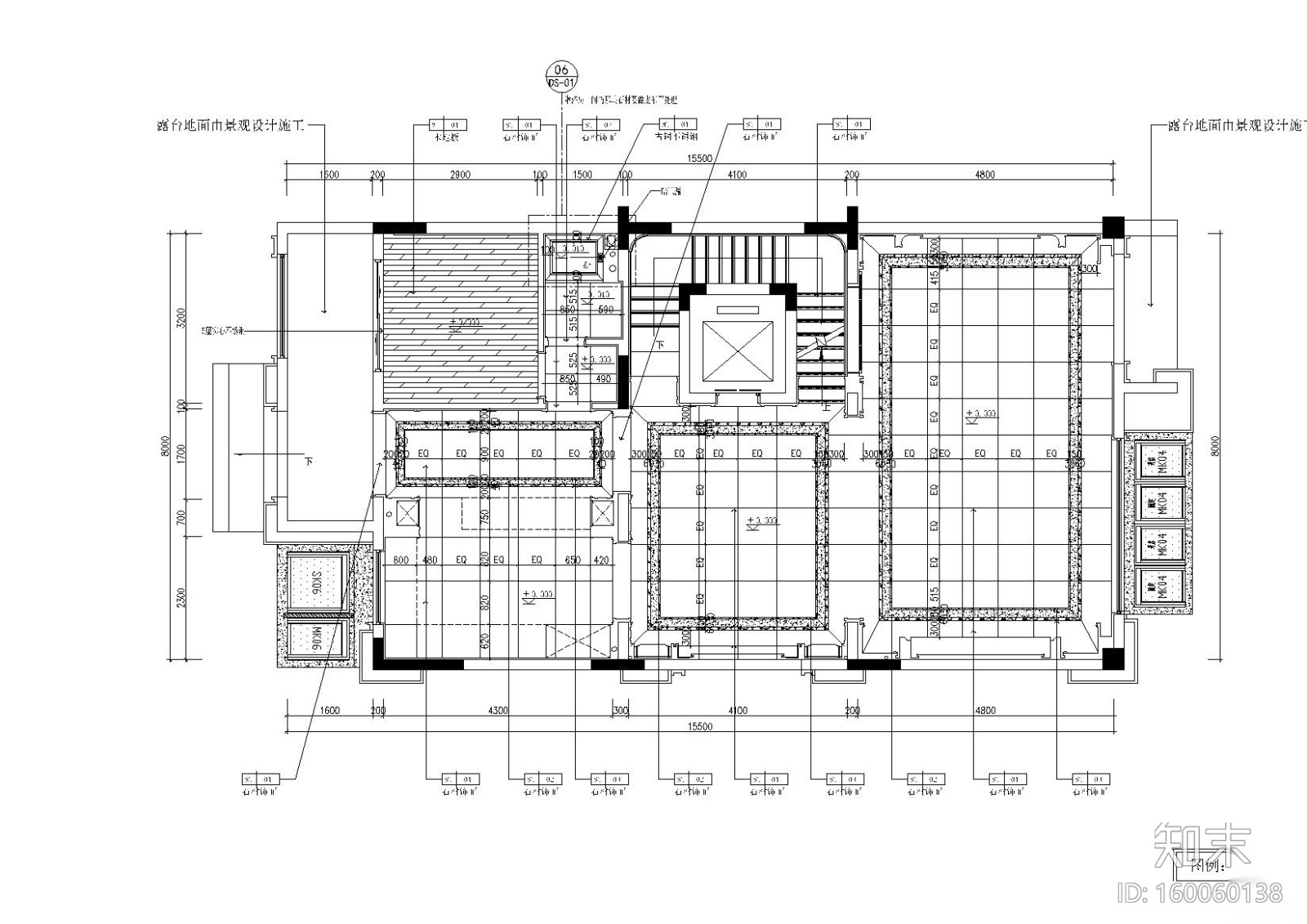 [重庆]金辉城联排别墅样板房施工图+效果图施工图下载【ID:160060138】