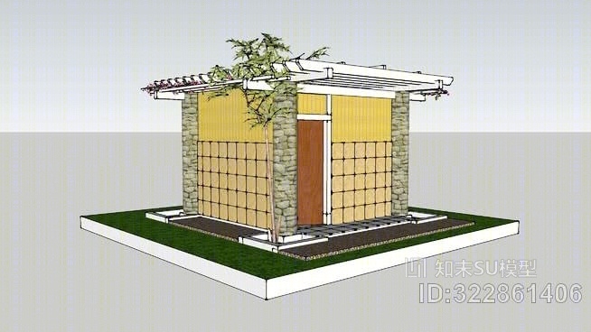 卡累木比森林保护区休息室SU模型下载【ID:322861406】
