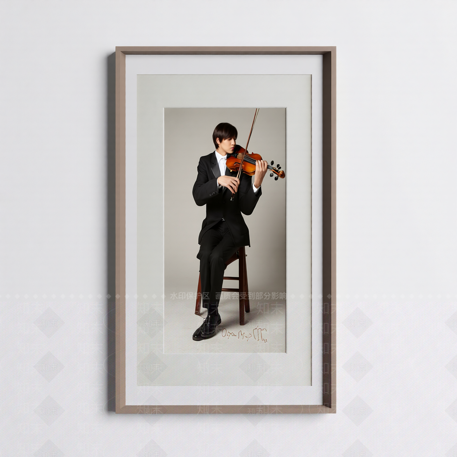 带画框的素描作品3D模型下载【ID:1206184397】