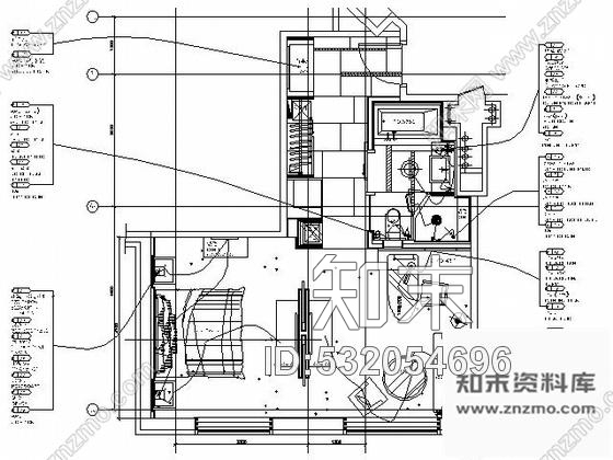 施工图成都高档商务酒店标准客房T8施工图cad施工图下载【ID:532054696】