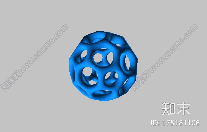 3D打印的足球状的球体3d打印模型下载【ID:175181106】