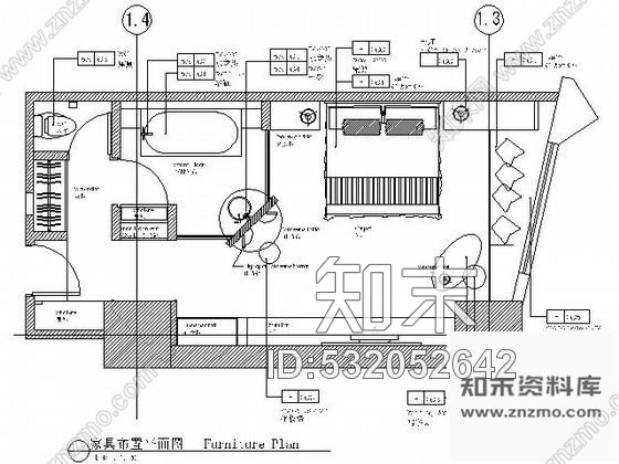 施工图上海某富豪酒店客房施工图cad施工图下载【ID:532052642】