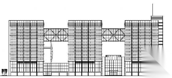 某十五层现代综合楼建筑方案图cad施工图下载【ID:149943129】