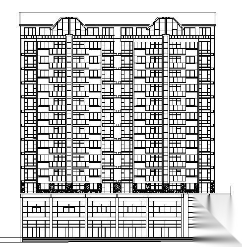 青岛景苑六号楼建筑施工图cad施工图下载【ID:149850170】