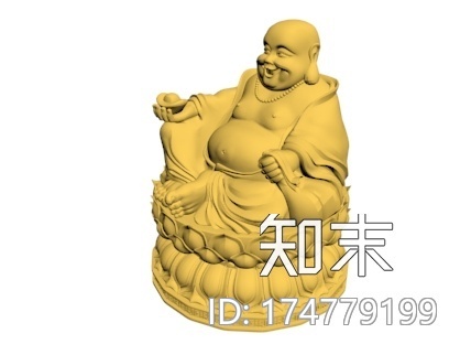 弥勒佛3d打印模型下载【ID:174779199】