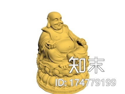 弥勒佛3d打印模型下载【ID:174779199】