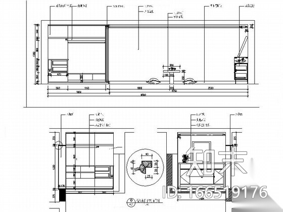 60㎡loft样板房室内装修图施工图下载【ID:166519176】