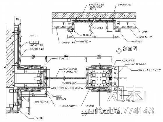 中餐厅前公共走廊室内设计施工图cad施工图下载【ID:161774143】