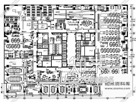 施工图某知名品牌电子产品亚洲总部现代办公楼室内装修图含效果施工图下载【ID:532080895】