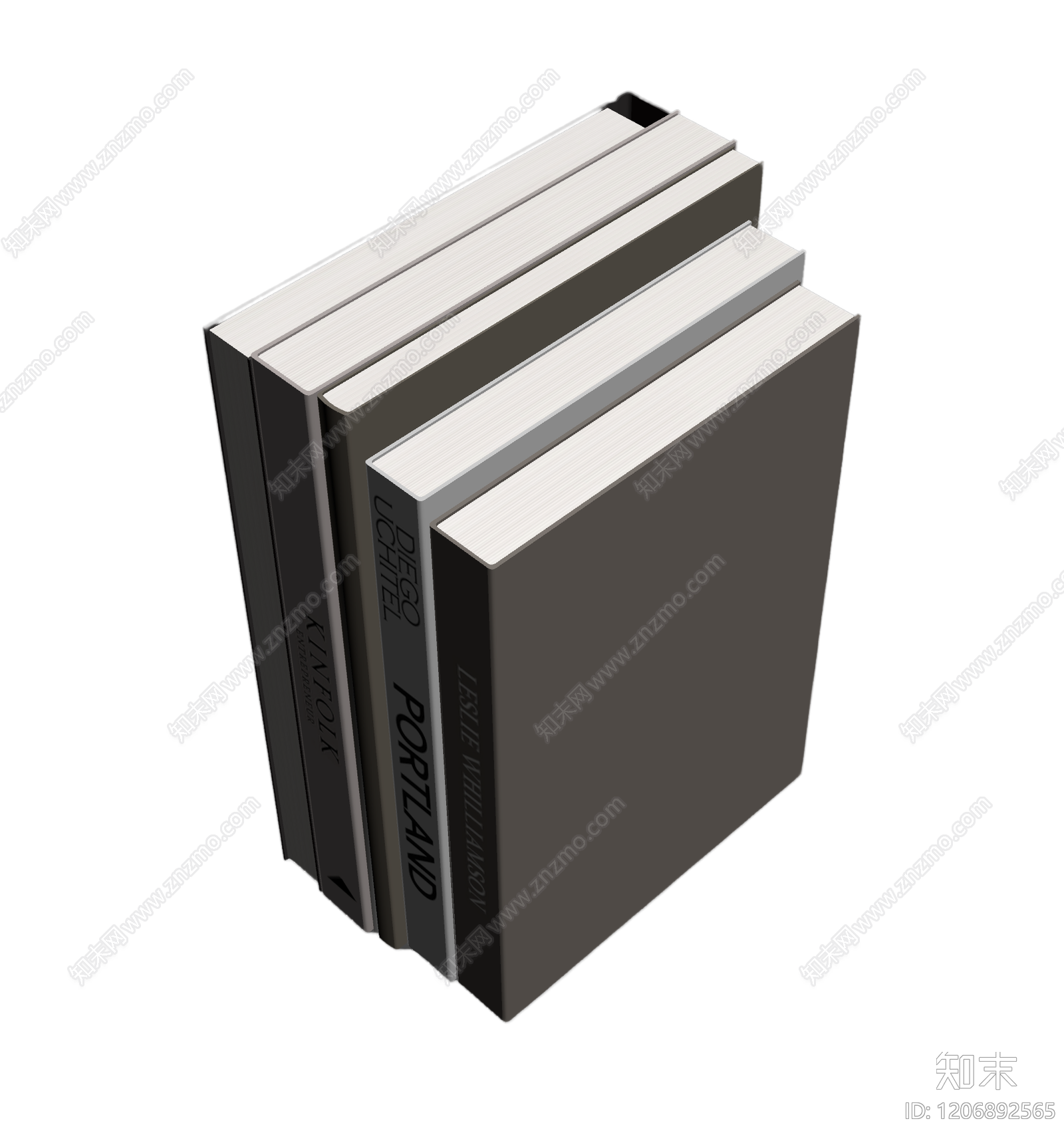 书籍组合装饰体3D模型下载【ID:1206892565】