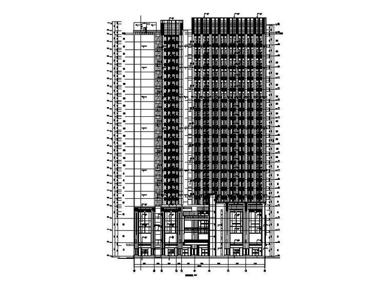 [四川]高层连廊式国际化办公楼建筑施工图施工图下载【ID:149940188】