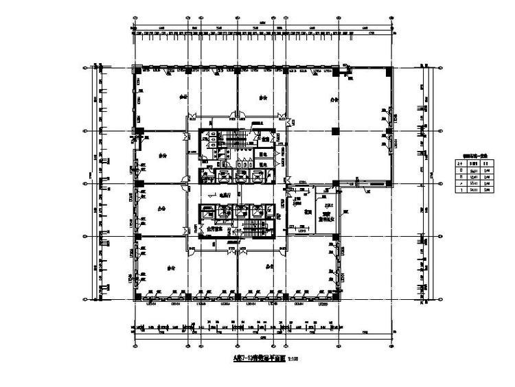 [四川]高层连廊式国际化办公楼建筑施工图施工图下载【ID:149940188】