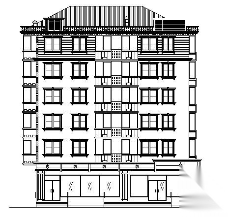 底商多层住宅施工图cad施工图下载【ID:149856185】