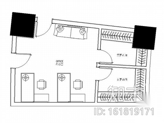 意大利餐厅办公室装修图cad施工图下载【ID:161819171】