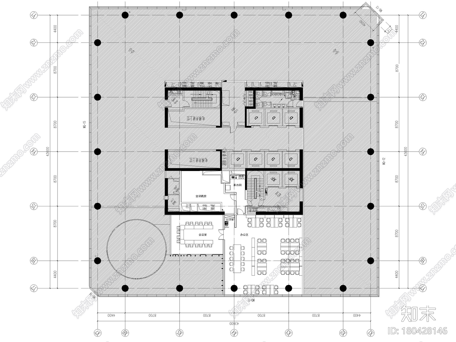 [广州]优托邦商业展厅室内装修设计施工图施工图下载【ID:180428146】