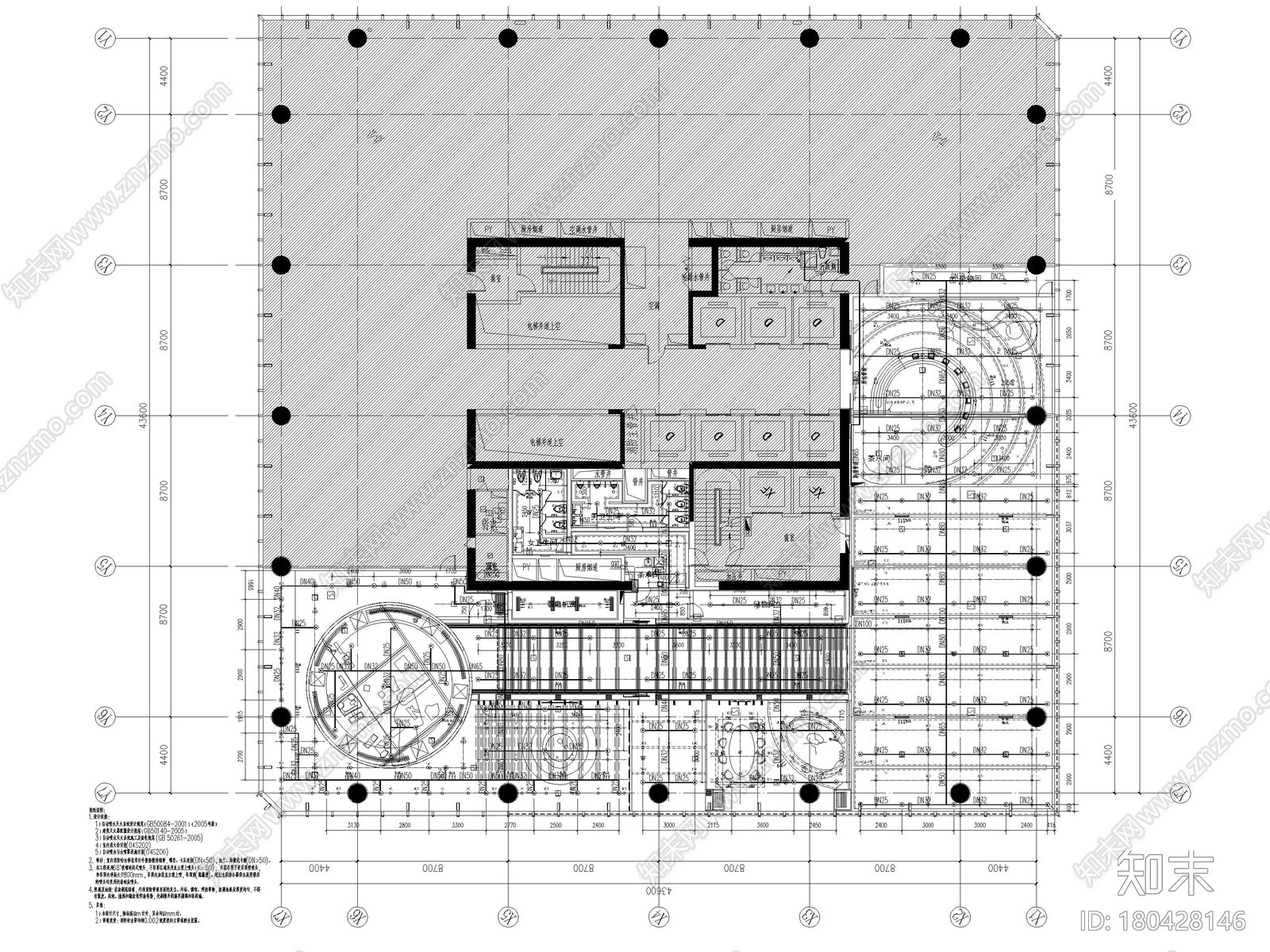 [广州]优托邦商业展厅室内装修设计施工图施工图下载【ID:180428146】