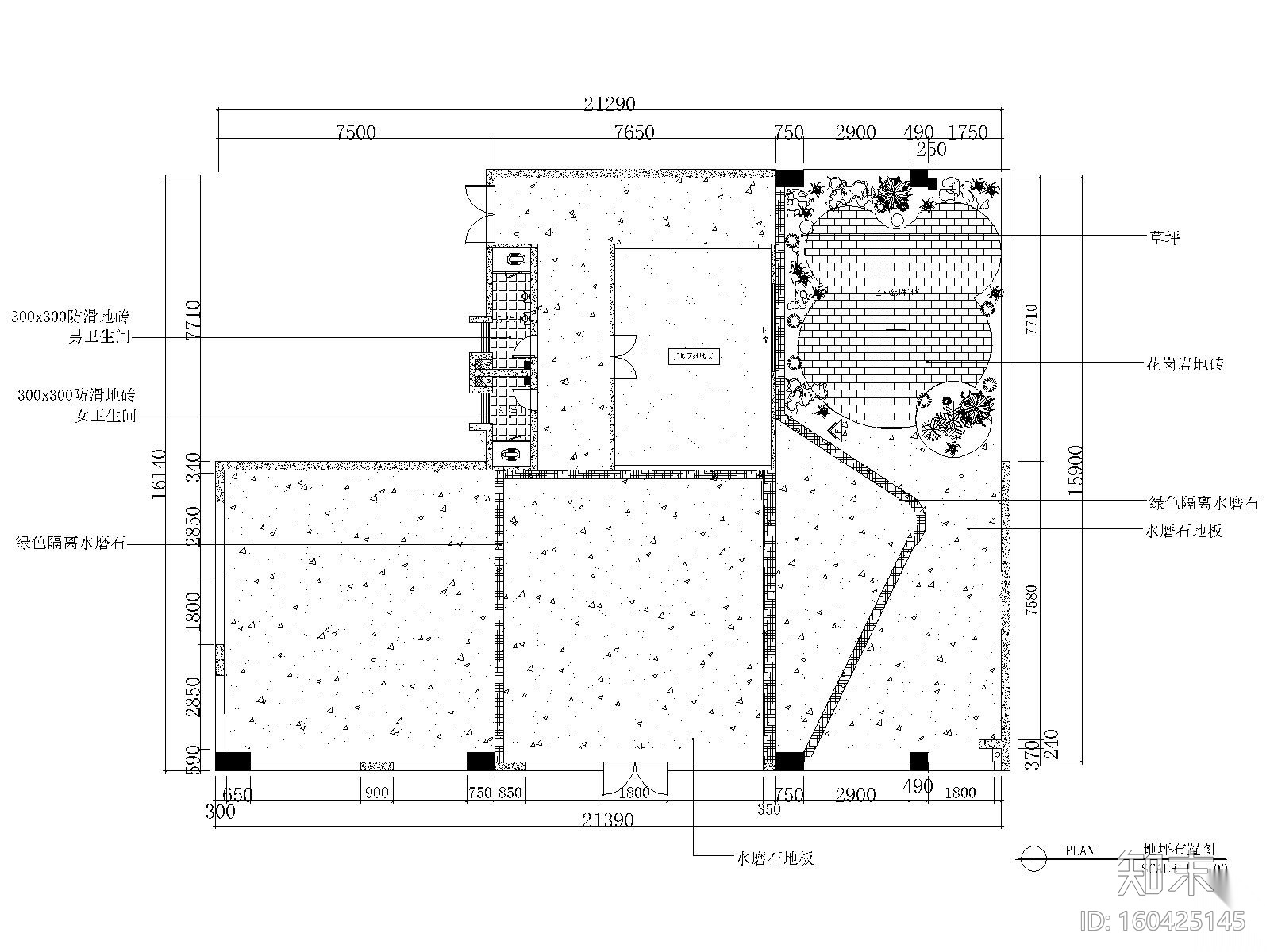 某北欧风带景观咖啡厅施工图_效果图_3D施工图下载【ID:160425145】