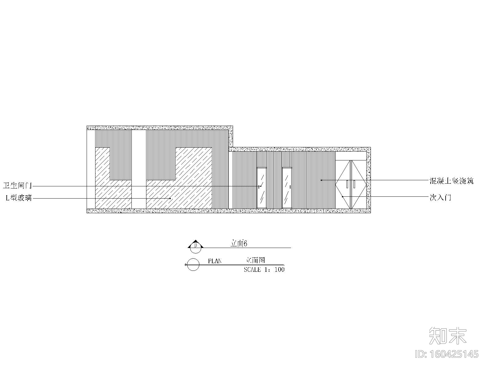 某北欧风带景观咖啡厅施工图_效果图_3D施工图下载【ID:160425145】