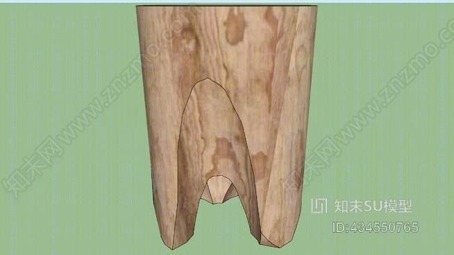 金色凳子SU模型下载【ID:434550765】