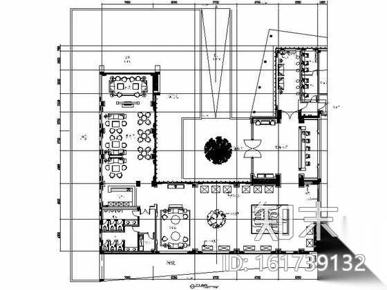 [无锡]舒雅型售楼处室内施工图cad施工图下载【ID:161739132】