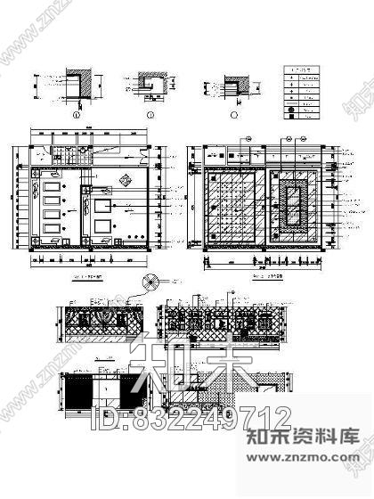 图块/节点酒吧包房装饰详图施工图下载【ID:832249712】
