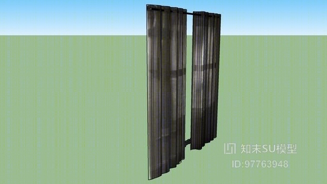 窗帘SU模型下载【ID:97763948】