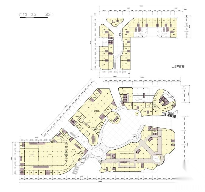 [浙江]现代简洁风格对比复合型商业综合体建筑设计方案文...cad施工图下载【ID:166706165】