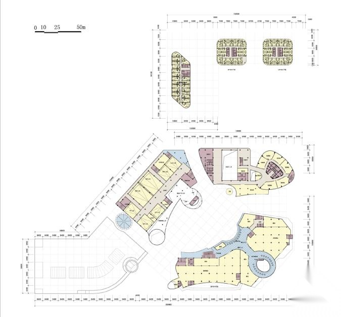 [浙江]现代简洁风格对比复合型商业综合体建筑设计方案文...cad施工图下载【ID:166706165】