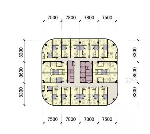 [浙江]现代简洁风格对比复合型商业综合体建筑设计方案文...cad施工图下载【ID:166706165】