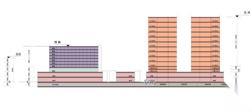 [浙江]现代简洁风格对比复合型商业综合体建筑设计方案文...cad施工图下载【ID:166706165】