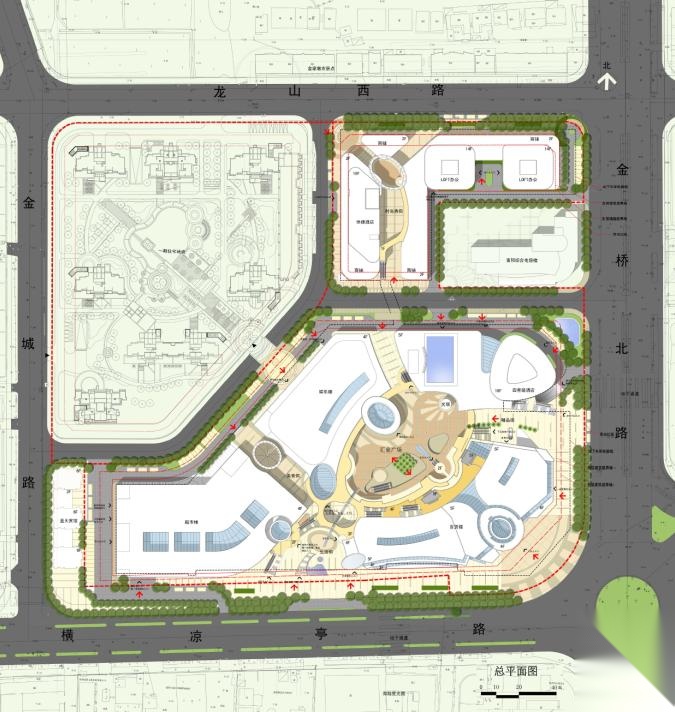 [浙江]现代简洁风格对比复合型商业综合体建筑设计方案文...cad施工图下载【ID:166706165】