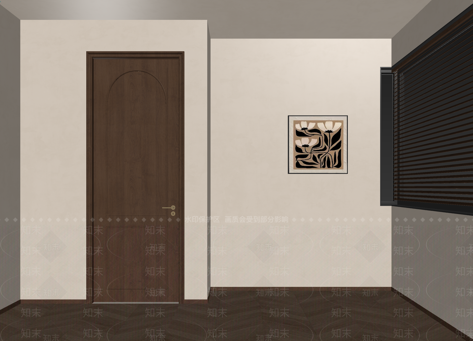 奶油玄关3D模型下载【ID:1215072676】