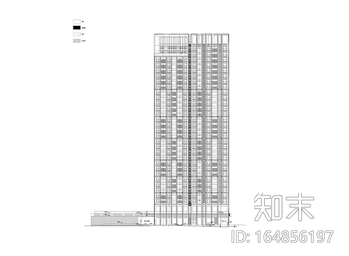 [广东]太子湾高层人才公寓建筑施工图PDF版cad施工图下载【ID:164856197】