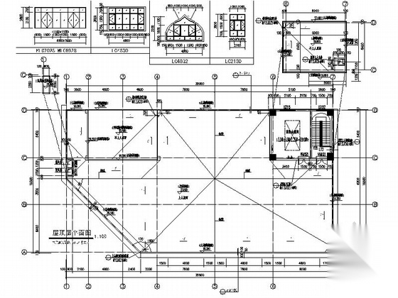 [新疆]5层现代风格立体停车库建筑设计施工图（知名建筑...施工图下载【ID:165159181】