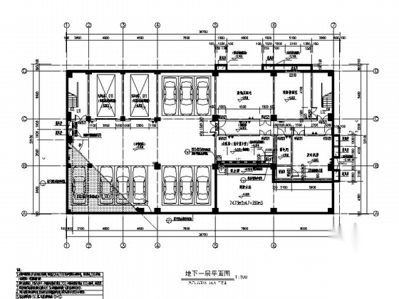 [新疆]5层现代风格立体停车库建筑设计施工图（知名建筑...施工图下载【ID:165159181】