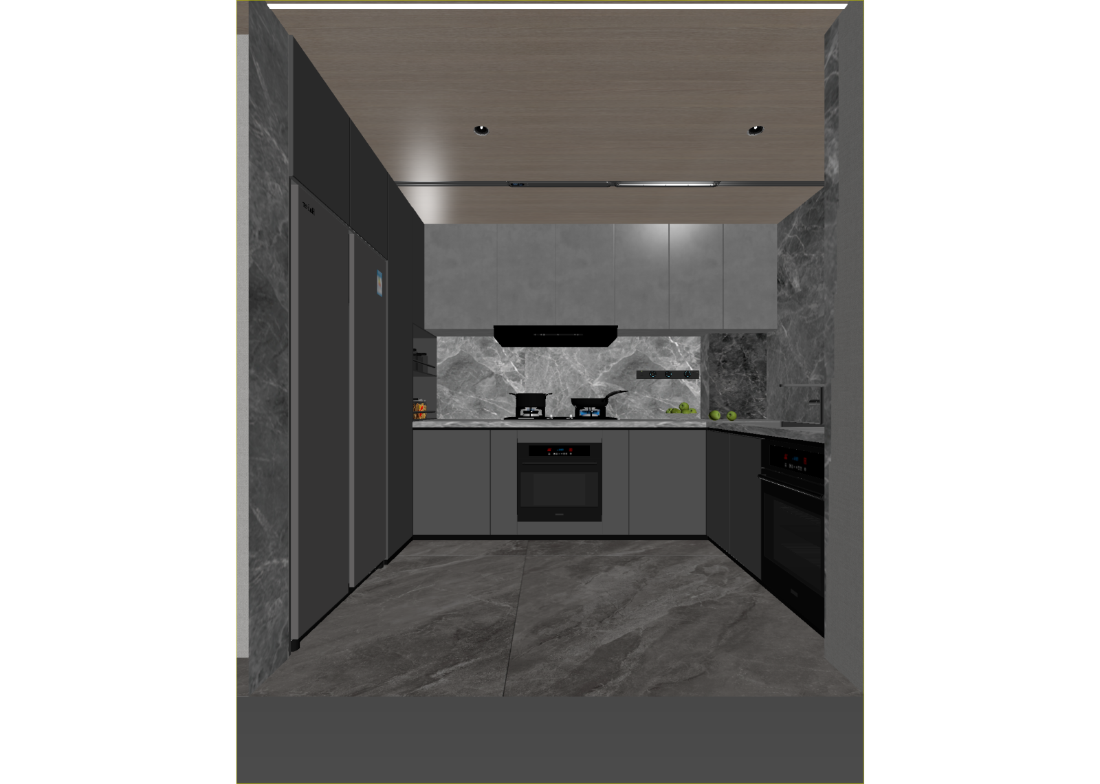 现代后厨3D模型下载【ID:1214108706】