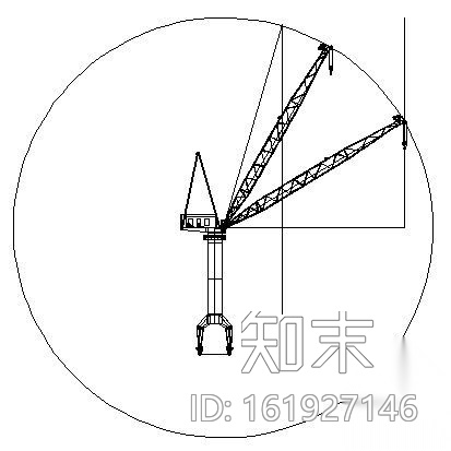 起重机素材（3D效果）cad施工图下载【ID:161927146】