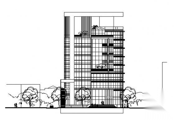 某九层文化会所建筑方案图（圆形平面）cad施工图下载【ID:151654163】